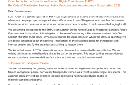 This image outlines the first page of our response